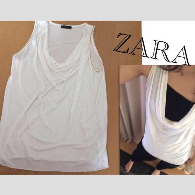 ZARA(ザラ)のZARA ベーシックトップス レディースのトップス(Tシャツ(半袖/袖なし))の商品写真