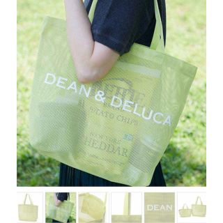 ディーンアンドデルーカ(DEAN & DELUCA)のDEAN&DELUCA メッシュトートバッグ ライムグリーン L (トートバッグ)