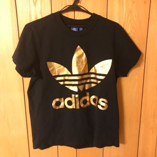 アディダス(adidas)のアディダス☆Tシャツゴールド(Tシャツ(半袖/袖なし))