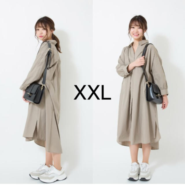 Gu Aラインシャツワンピース Xxl の通販 By Shop ジーユーならラクマ