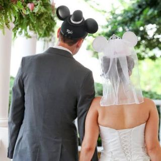 ディズニー(Disney)の海外限定 ディズニー イヤーハット 新郎新婦(ハット)