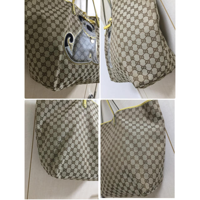 Gucci(グッチ)の【GUCCI】GGキャンパスラージトート✨グッチョリシリーズパグ✨お値下げ‼️ レディースのバッグ(トートバッグ)の商品写真