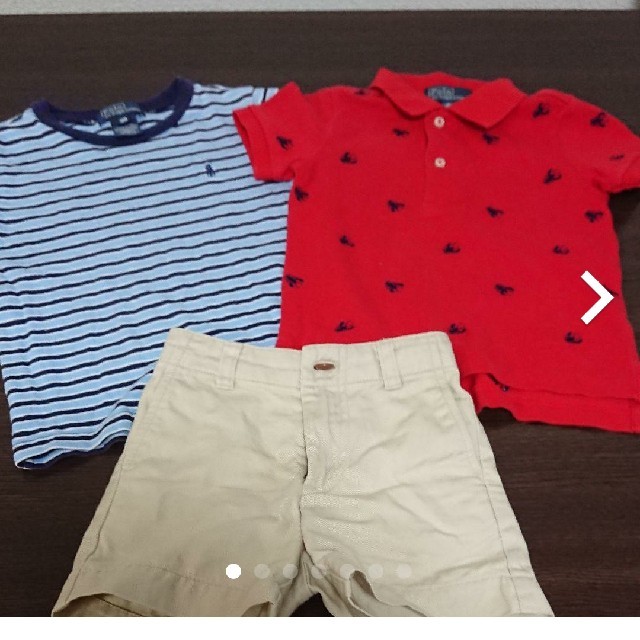 POLO RALPH LAUREN(ポロラルフローレン)のポロ ラルフローレン ポロシャツ パンツセット キッズ/ベビー/マタニティのキッズ服男の子用(90cm~)(Tシャツ/カットソー)の商品写真