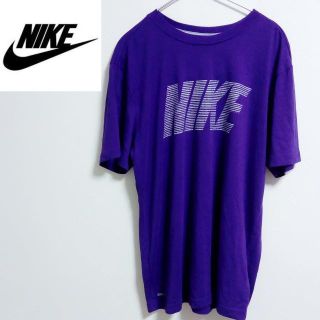 ナイキ(NIKE)の美品　NIKE　ナイキ　ビッグロゴ　Tシャツ　パープル　(Tシャツ/カットソー(半袖/袖なし))