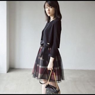 ブラックレーベルクレストブリッジ(BLACK LABEL CRESTBRIDGE)の【まさ様専用】【生田絵梨花 コラボ】クレストブリッジ ブルーチェック(ひざ丈ワンピース)