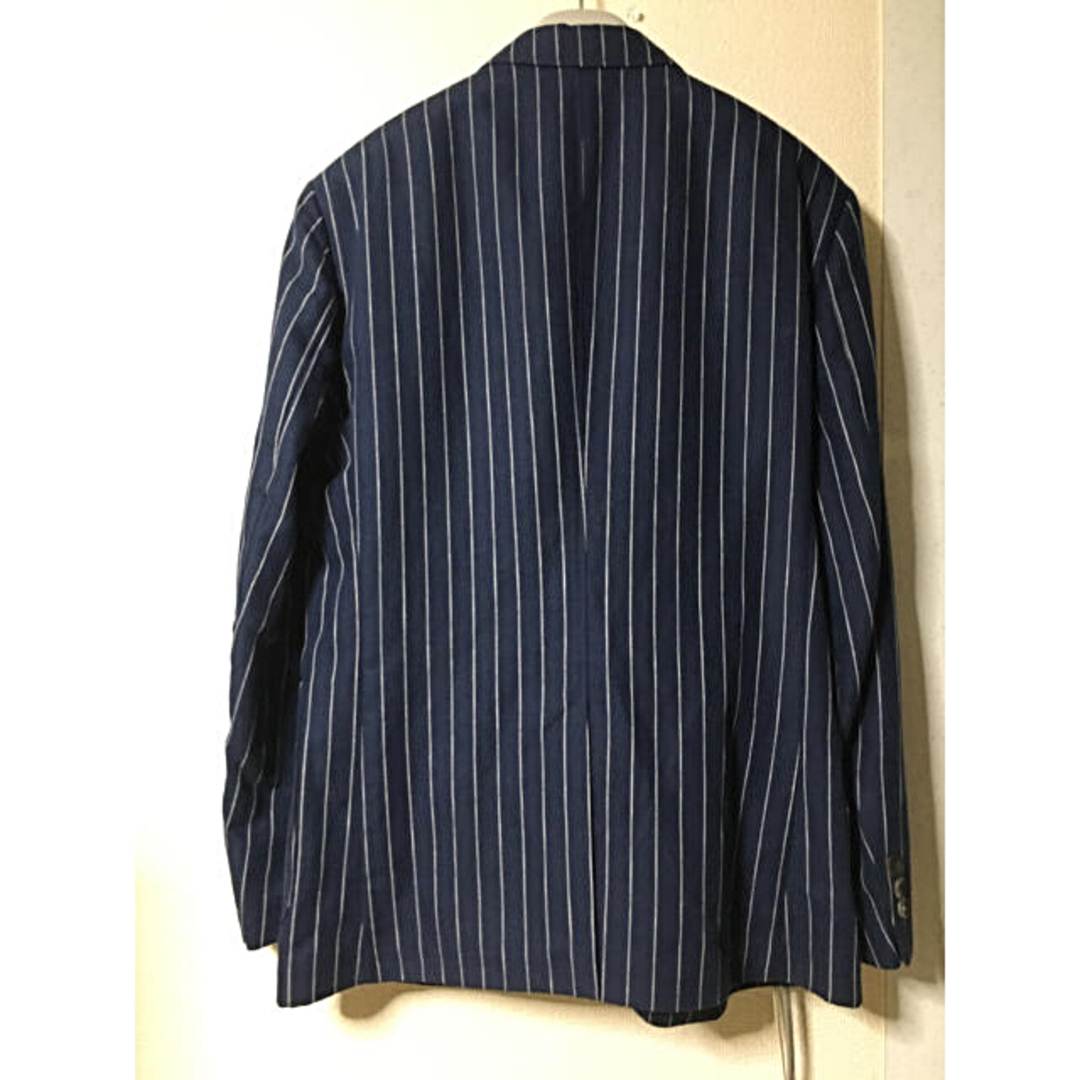 ZARA MANナチュラルファブリックリネン混イタリアンストライプ