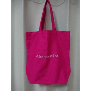 アフタヌーンティー(AfternoonTea)の未使用品 アフタヌーンティーコットンバッグ ピンク(福袋の外袋)(トートバッグ)