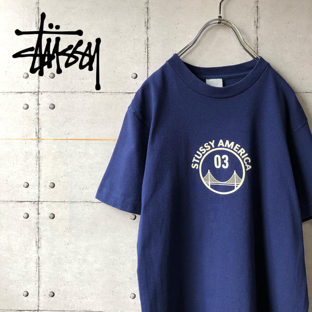 STUSSY(ステューシー)の【激レア】 STUSSY ステューシー USA製 デカロゴ Tシャツ メンズのトップス(Tシャツ/カットソー(半袖/袖なし))の商品写真