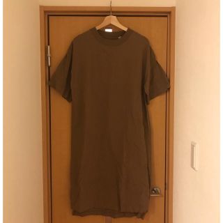 グローバルワーク(GLOBAL WORK)のGLOBAL WORK USA COTTON ワンピース TシャツワンピM(ひざ丈ワンピース)