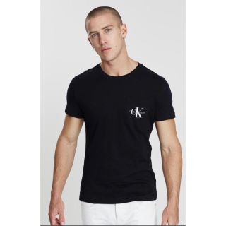 カルバンクライン(Calvin Klein)の新品 大人気★Calvin KleinモノグラムポケットCKロゴプリントTシャツ(Tシャツ/カットソー(半袖/袖なし))