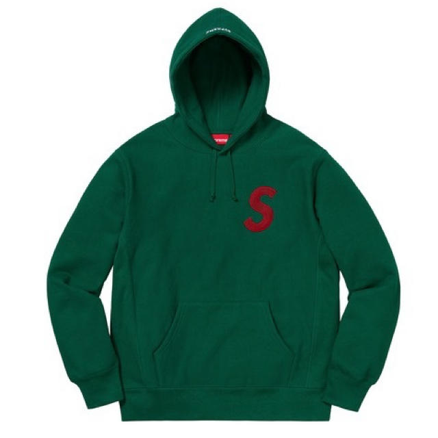 新品M Supreme S Logo Hooded Sweatshirt