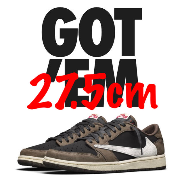 NIKE AIR JORDAN 1 LOW travis scott 27.5