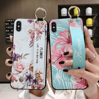 大人気！ 大人かわいい iPhoneケース ハンドホルダー ボタニカル(iPhoneケース)