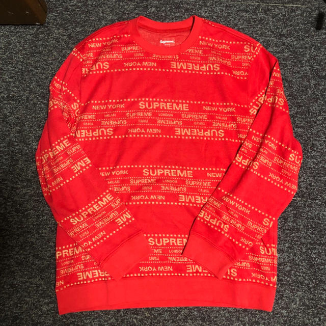 supreme シュプリーム jacquard ニット セーター supreme シュプリーム jacquard ニット セーター