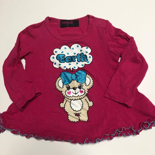 EARTHMAGIC(アースマジック)のEARTH Magic 90 AラインTシャツ キッズ/ベビー/マタニティのキッズ服女の子用(90cm~)(Tシャツ/カットソー)の商品写真