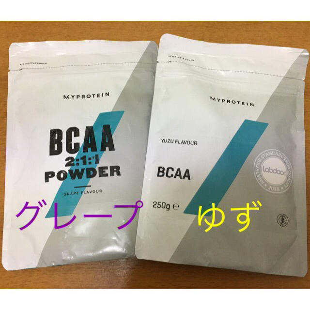 MYPROTEIN(マイプロテイン)のBCAAグレープ＆ゆず 食品/飲料/酒の健康食品(アミノ酸)の商品写真