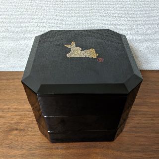 重箱　三段　漆塗り(漆芸)