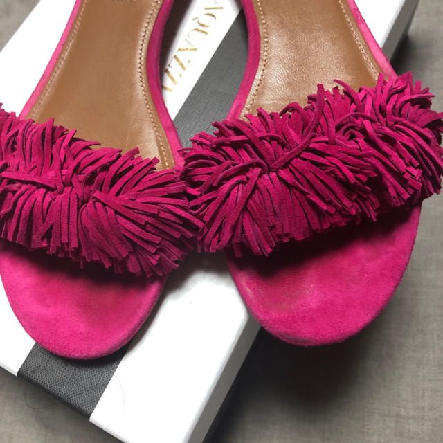 ブルー様専用 ドゥーズィエムクラス AQUAZZURA フリンジ サンダル