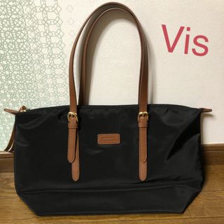 ヴィス(ViS)のVis  ビィス  黒トートバッグ❁⃘*.ﾟ新品、未使用(トートバッグ)