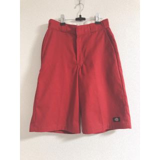 ディッキーズ(Dickies)のDickies ハーフパンツ レッド(ハーフパンツ)