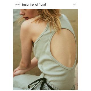 19aw INSCRIRE リブニットボディースーツ