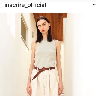 19aw INSCRIRE リブニットボディースーツ