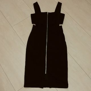 スナイデル(SNIDEL)のcotton様専用󾬍　フロントチャックジャンパースカート(ひざ丈ワンピース)