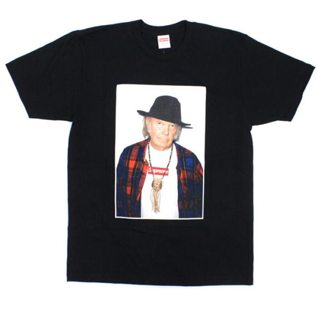 supreme neil young tee ニールヤング 黒 s