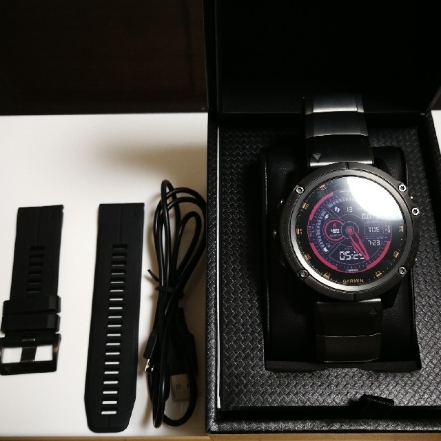 激安/新作 GARMIN Black Ti Sapphire Plus 5X fēnix Gamin - 腕時計 ...