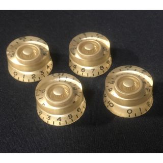 エレキギター スピードノブ ゴールド(エレキギター)