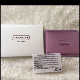 COACH カードケース付き手鏡(ミラー)