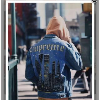 シュプリーム(Supreme)のNew YorK Painted Trucker JacKet 新品Mサイズ(Gジャン/デニムジャケット)