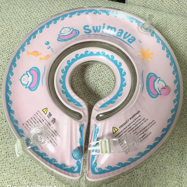 SWIMMER(スイマー)のBaby スイマーバうきわ首リング ピンク * Swimava * キッズ/ベビー/マタニティのおもちゃ(お風呂のおもちゃ)の商品写真