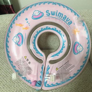 スイマー(SWIMMER)のBaby スイマーバうきわ首リング ピンク * Swimava *(お風呂のおもちゃ)