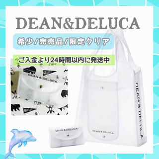 ディーンアンドデルーカ(DEAN & DELUCA)の完売品/限定クリアDEAN&DELUCAエコバッグトートバッグショッピングバッグ(エコバッグ)