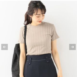 イエナ(IENA)の新品● YOUNG&OLSEN BROAD リブ クルーネックカットソー●(Tシャツ(半袖/袖なし))