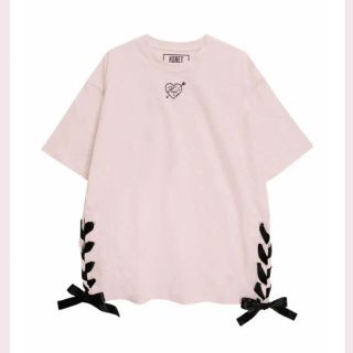 ハニーシナモン(Honey Cinnamon)のハニーシナモン リボン Tシャツ 再入荷 ピンク(Tシャツ(半袖/袖なし))