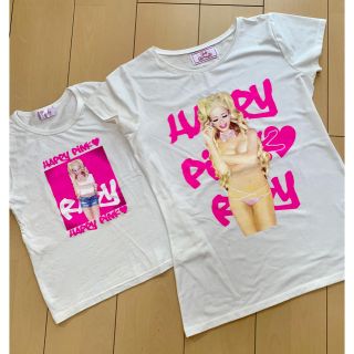 レディー(Rady)のrady  ハッピーピンクちゃん  親子 おそろコーデ ちびrady (Tシャツ/カットソー)