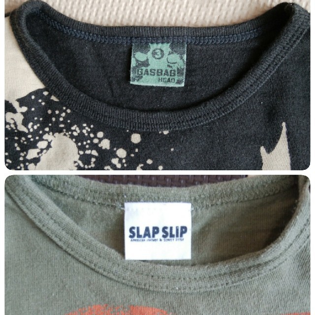 GASBAG(ガスバッグ)のSLAPSLIP GASBAG 長袖T80 セット販売 かっこいい 男の子用 キッズ/ベビー/マタニティのベビー服(~85cm)(Ｔシャツ)の商品写真