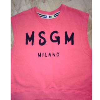 エムエスジイエム(MSGM)のMSGM ノースリーブカットソー (Tシャツ(半袖/袖なし))