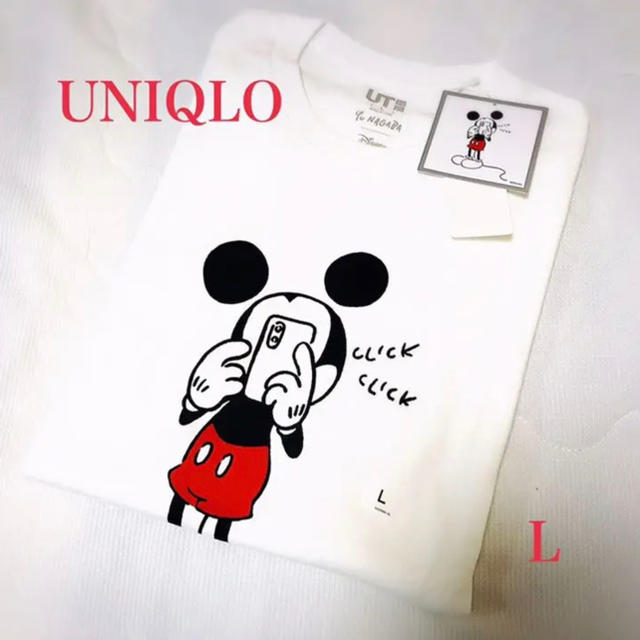 UNIQLO(ユニクロ)の新品 UNIQLO ミッキー グラフィック Tシャツ メンズ L メンズのトップス(Tシャツ/カットソー(半袖/袖なし))の商品写真