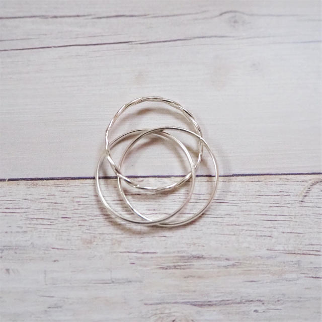 【15号】Triple Ring《SILVER925》18380040 レディースのアクセサリー(リング(指輪))の商品写真