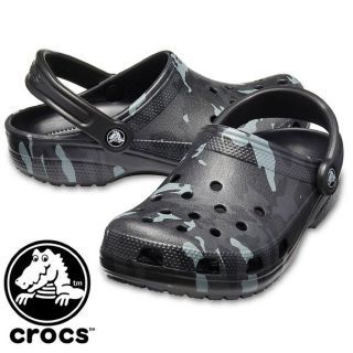 クロックス(crocs)のクロックス 27cm グレー ブラック グラフィック クラシック シーズナル(サンダル)