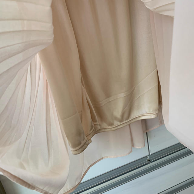 しまむら(シマムラ)のしまむら♡ピンクベージュ プリーツスカート Ｌ レディースのスカート(ロングスカート)の商品写真