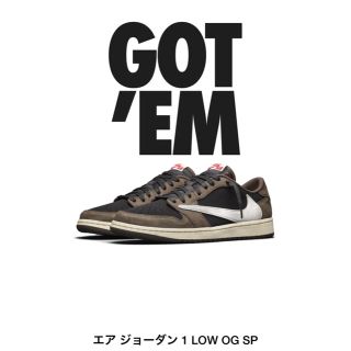 ナイキ(NIKE)のAIR JORDAN 1LOW TRAVIS SCOTT(スニーカー)