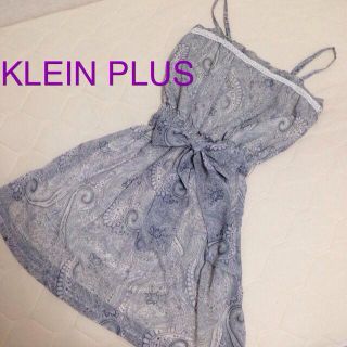 クランプリュス(KLEIN PLUS)のペイズリー柄ワンピ 値下げ(ミニワンピース)