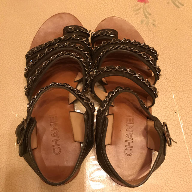 最終値下げです。送料込み❗️CHANEL チェーンサンダル 最終値下げです。送料込み❗️CHANEL チェーンサンダル