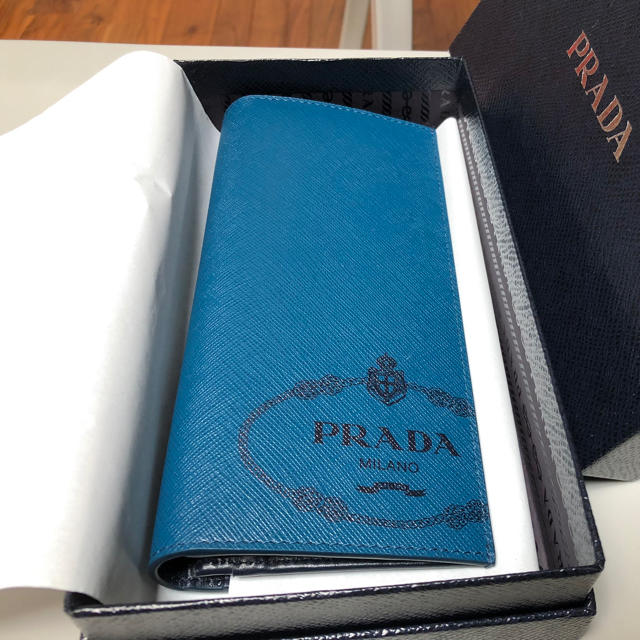 PRADA(プラダ)のits2_f様 専用:プラダ 長財布 小銭入れ付き コバルトブルー希少色 メンズのファッション小物(長財布)の商品写真