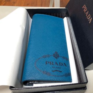 プラダ(PRADA)のits2_f様 専用:プラダ 長財布 小銭入れ付き コバルトブルー希少色(長財布)