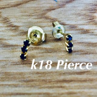 アッシュペーフランス(H.P.FRANCE)のk18 Pierce オニキス(ピアス)